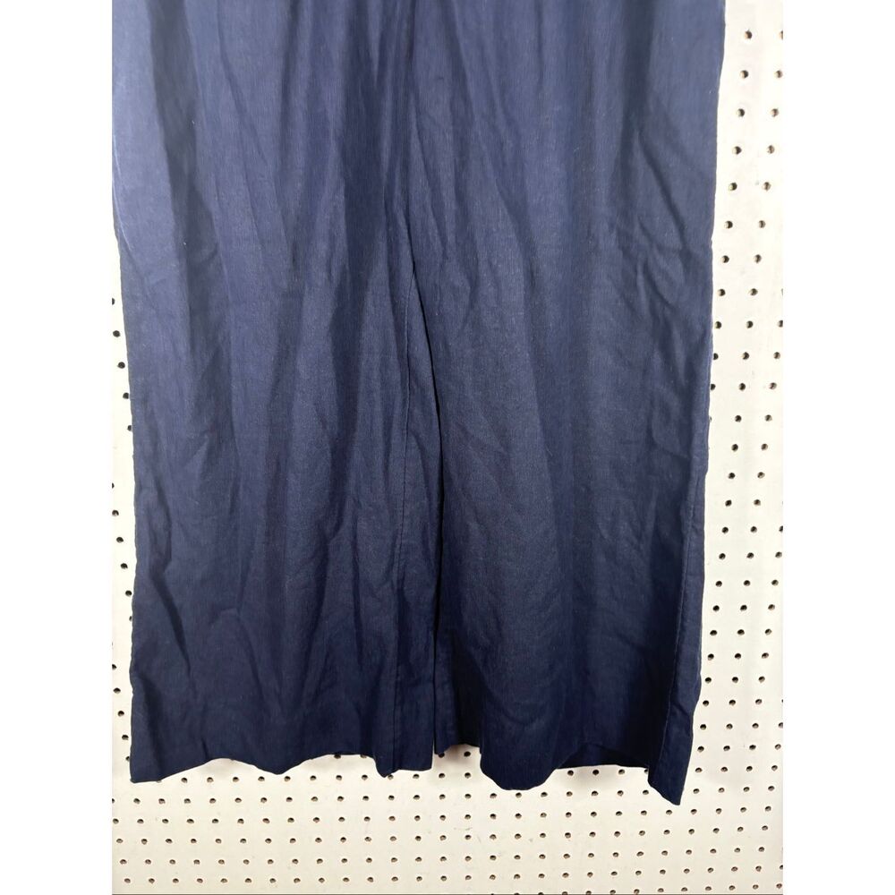 Banana Republic wide leg crop linen blend pants size M - Picture 3 of 9